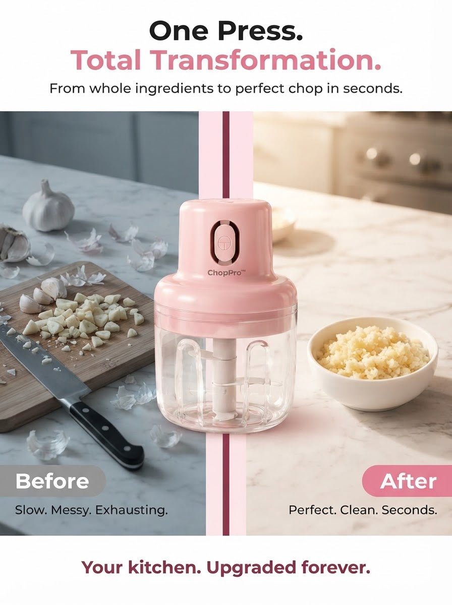 𝐂𝐡𝐨𝐩𝐏𝐫𝐨™ – 𝐂𝐨𝐫𝐝𝐥𝐞𝐬𝐬 𝐄𝐥𝐞𝐜𝐭𝐫𝐢𝐜 𝐅𝐨𝐨𝐝 𝐂𝐡𝐨𝐩𝐩𝐞𝐫